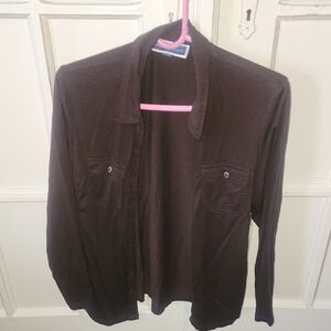 Karen Scott Dark Brown Shirt